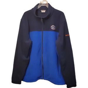 Columbia Men's Royal Blue Florida Gators Flanker III Fleece Team Full-Zip Jacket
